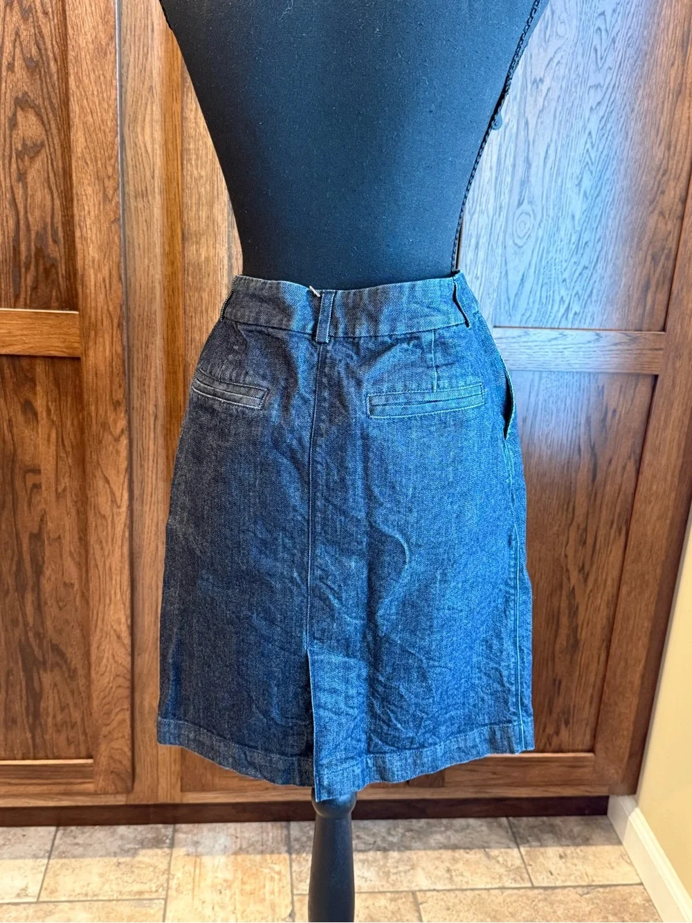 J. Crew Dark Denim Classic Mini Skirt